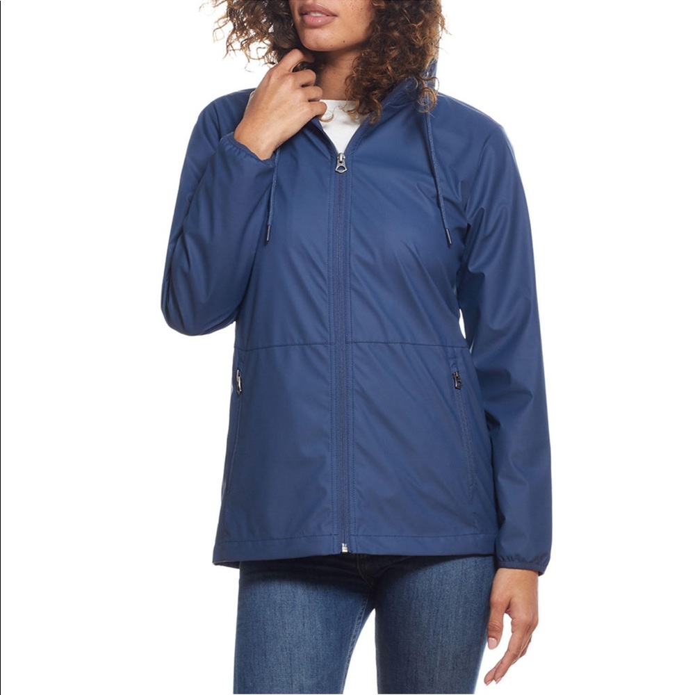 Weatherproof Rain Slicker SZ M in Dark Denim